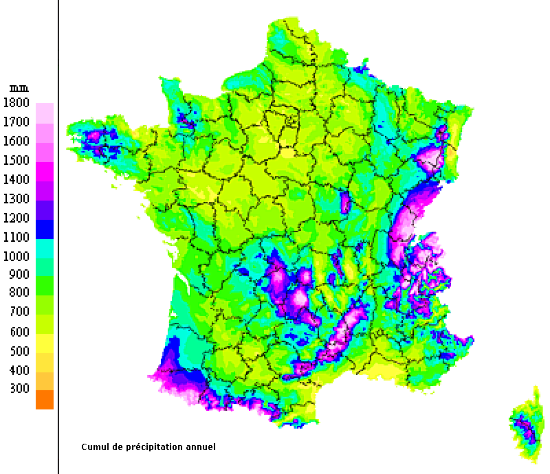 Где области дождя. Карта осадков Франция. Осадки во Франции. Осадки Франции карта. Климатическая карта осадков Франции.